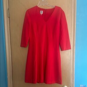 Anne Klein Bold Red Dress